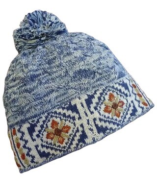 Frosty Mosaic Alpaca Cap