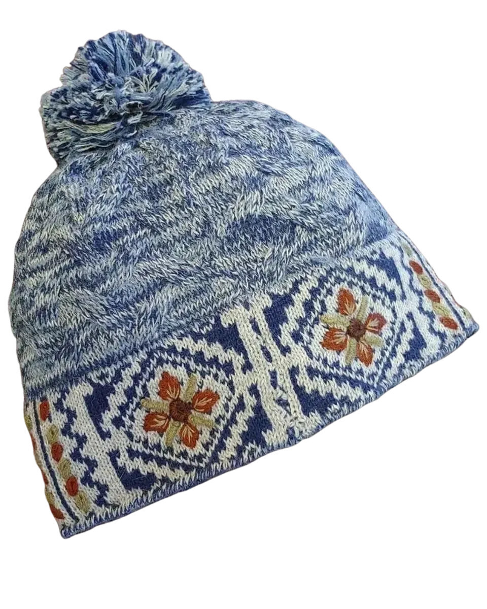 Frosty Mosaic Alpaca Cap