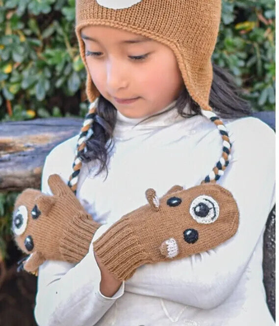 Bear Alpaca Mittens