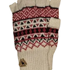 Winter Fair Isle Half Finger Gloves