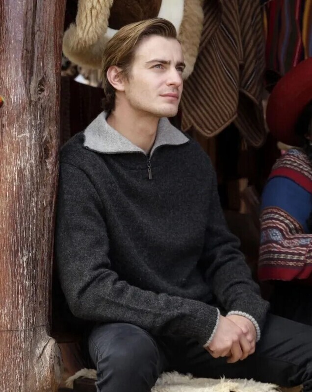 Auckland 1/4 Zip Alpaca Sweater