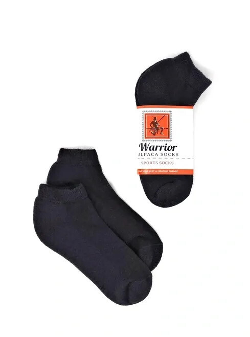 Warrior No Show Black Anklet