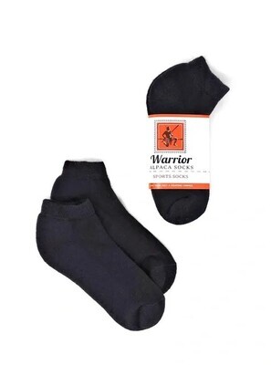 Warrior No Show Black Anklet