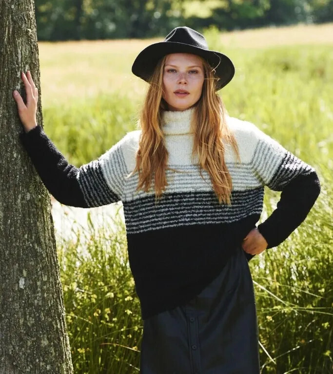 Oversized Boucle Alpaca Sweater