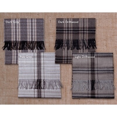 Plaid Baby Alpaca Scarf