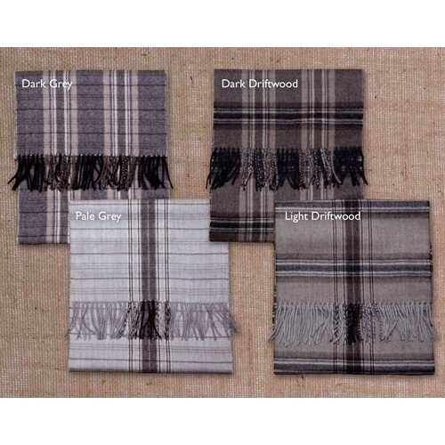 Plaid Baby Alpaca Scarf
