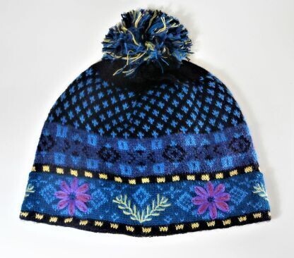 Blue Meadow Alpaca Cap