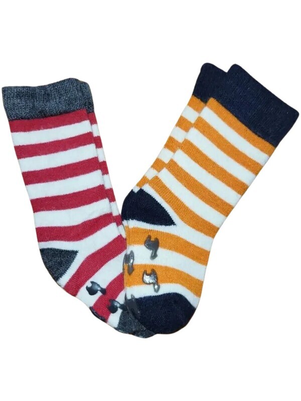 Striped Non-Skid Toddler Socks