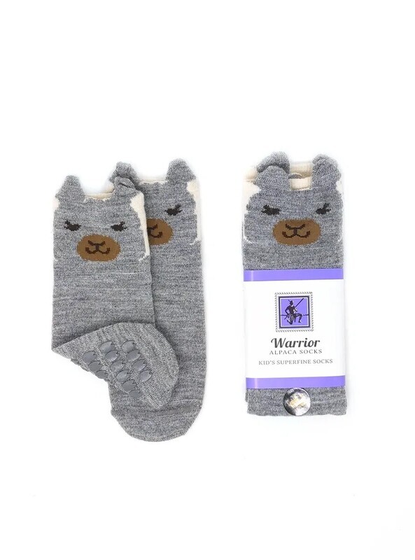 Peek a Boo Grey Ears Socks non skid