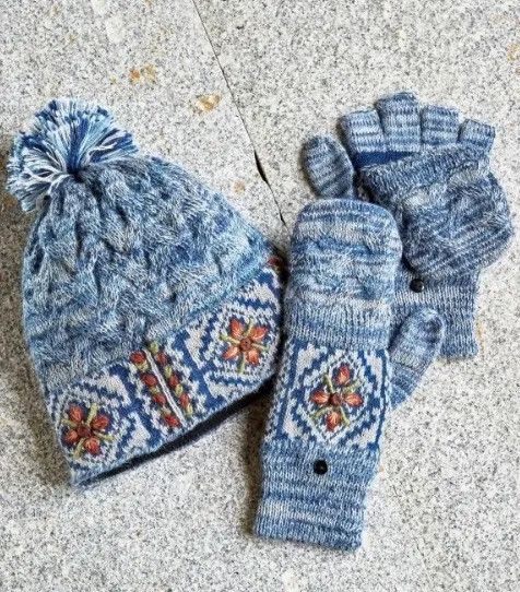 Frosty Mosaic Alpaca Cap