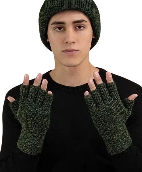 Classic Half Finger Gloves Large