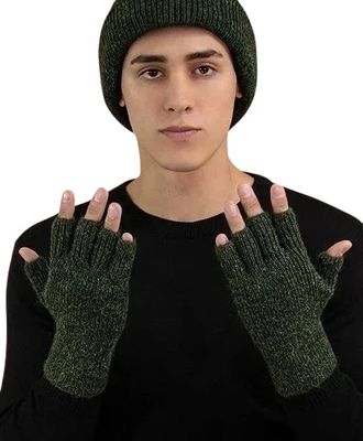 Classic Half Finger Gloves Large