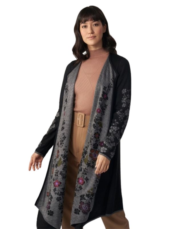 Embroidered Alpaca Duster