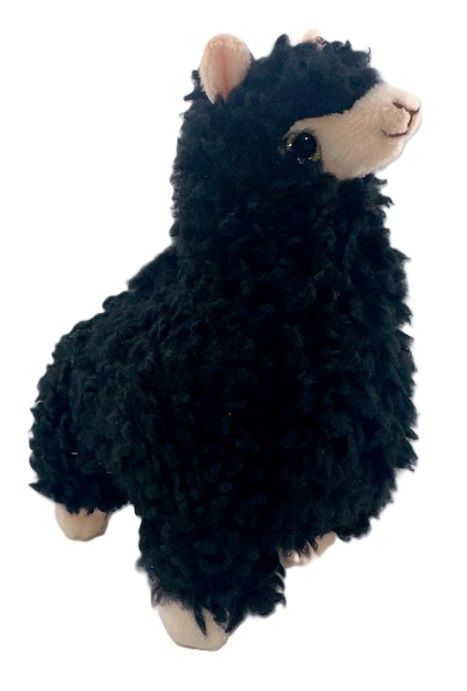 9 inch Alpaca Plush, Color: Black