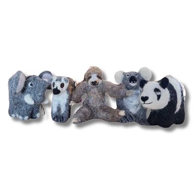 Felted Ornament Zoo Life