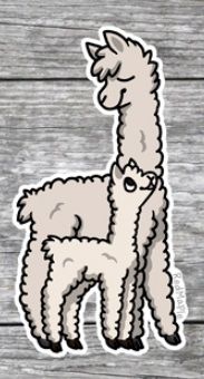 Paca Stickers, Style: Mom &amp; Baby Natural
