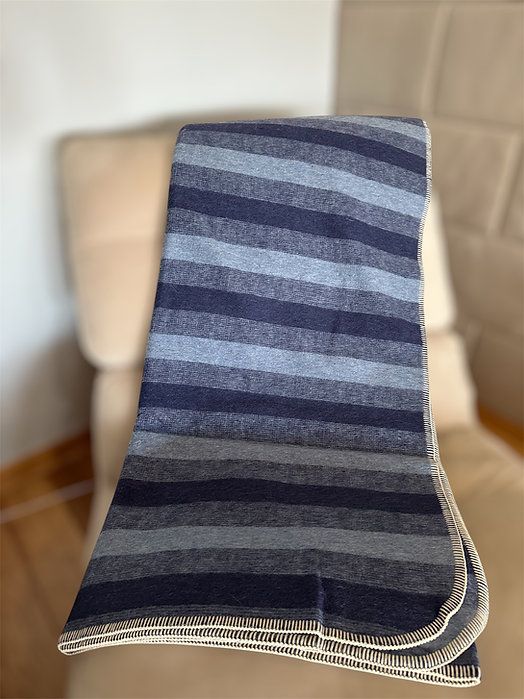 Homestead Alpaca Blanket, Color: Blue