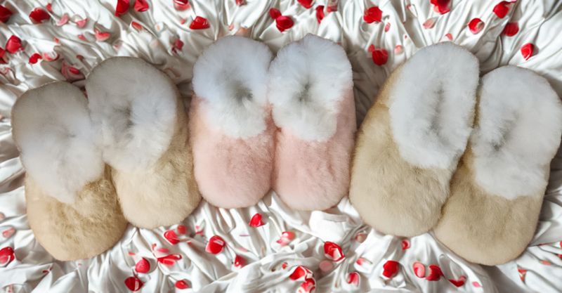 Handmade Alpaca Fur Slippers