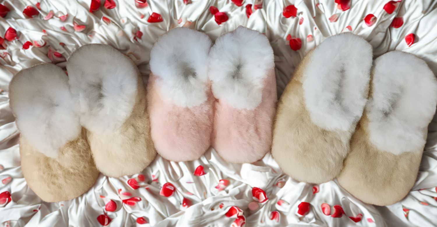 Handmade Alpaca Fur Slippers
