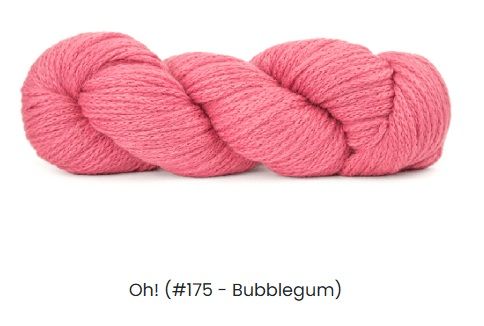 Oh! Super Baby Alpaca Yarn, Color: Bubblegum #175