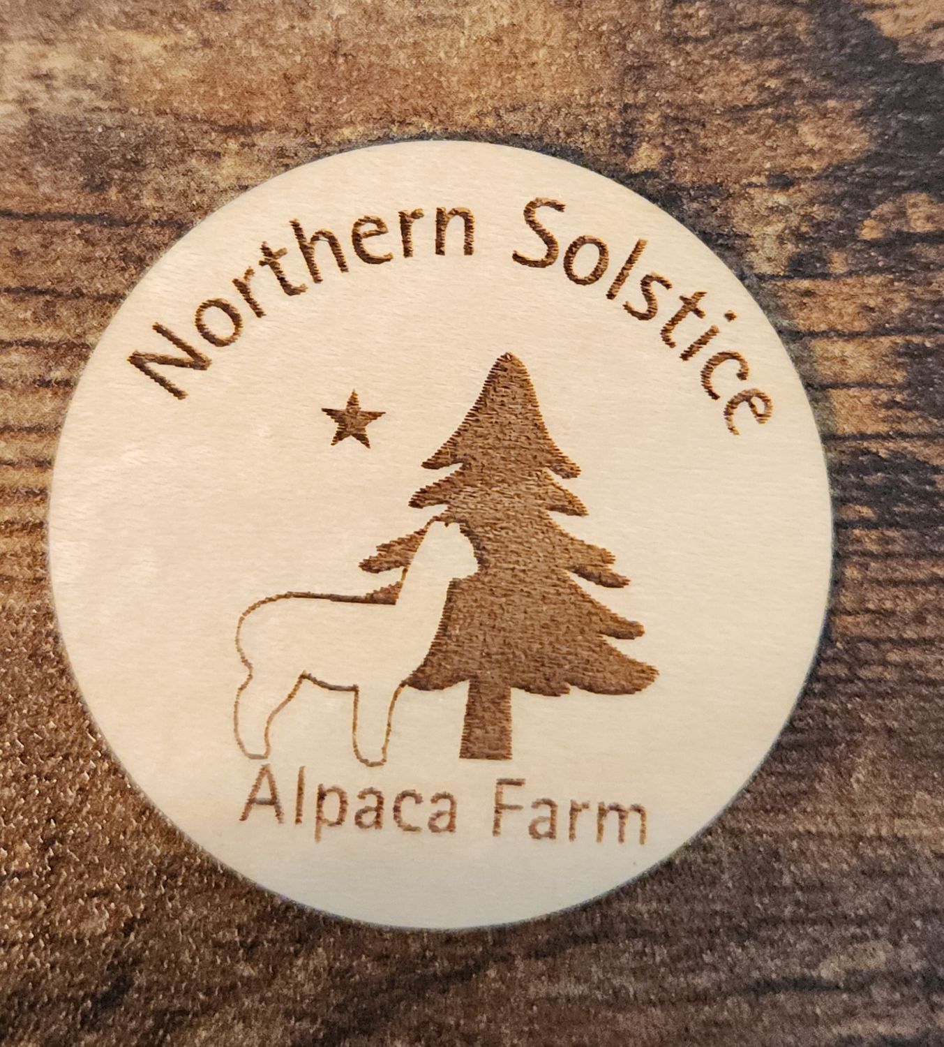 Wooden Stickers, Style: NSAF Logo