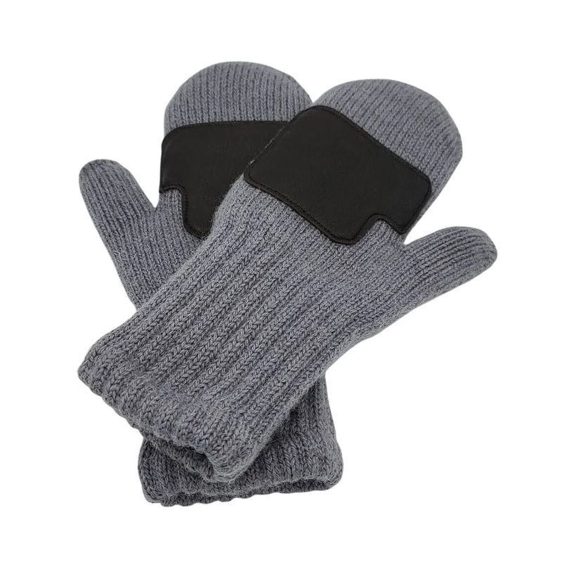 Leather Palm Lined Alpaca Mitten