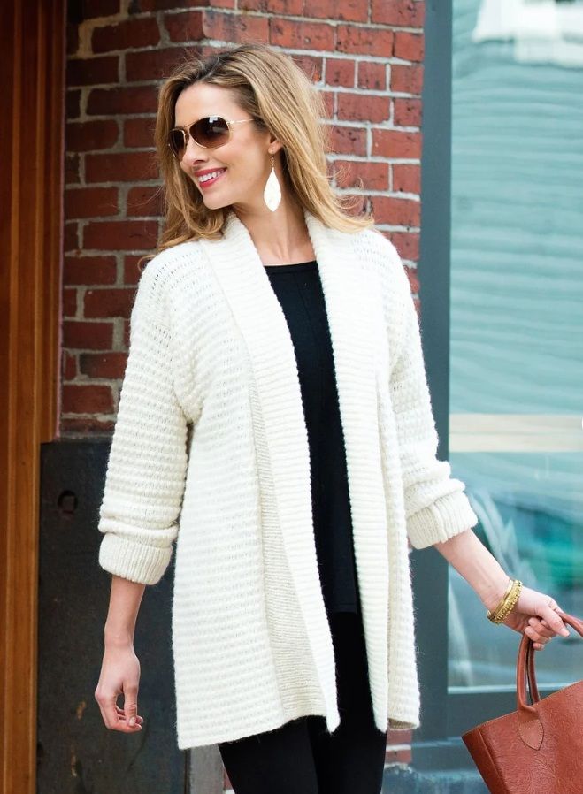 Paca-Corn Cardigan, Color: Ivory