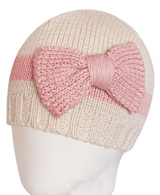 Knitted Baby Hat with Bow