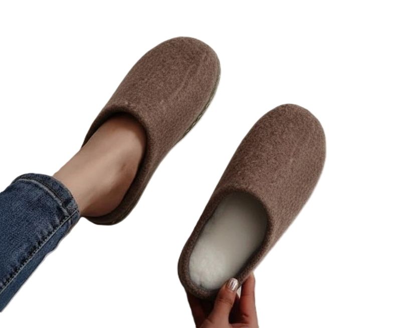 Boucle Alpaca Slippers