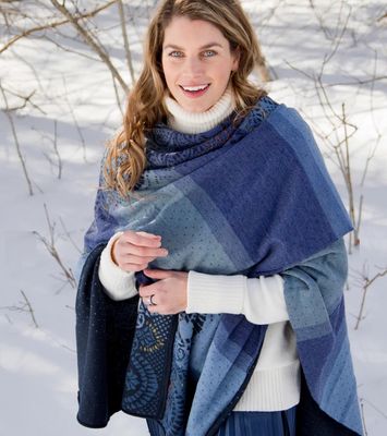 Paisley Reversible Ruana