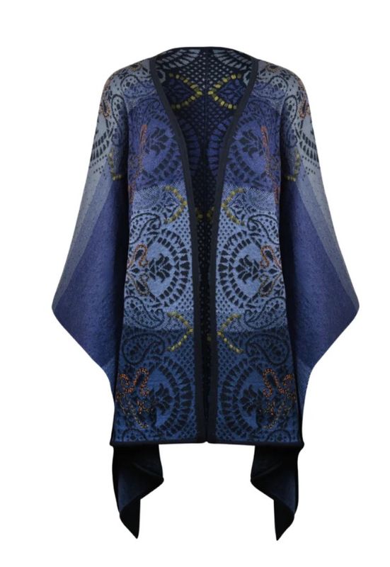 Paisley Reversible Ruana