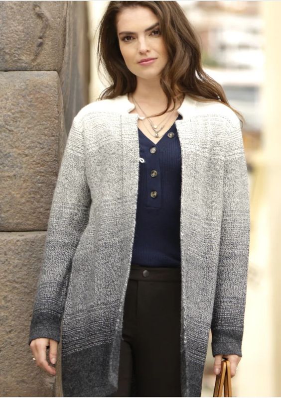 Ombre Alpaca Cardigan