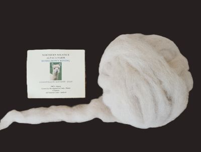 Northern Solstice Alpaca Roving 4 oz