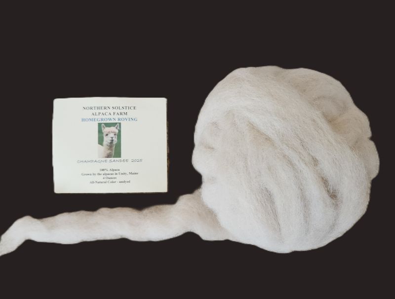 Northern Solstice Alpaca Roving 4 oz