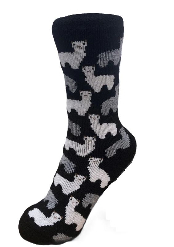 Alpaca Motif Socks