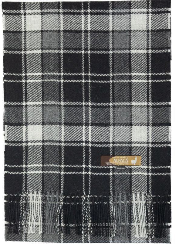 Plaid Baby Alpaca Scarf EA