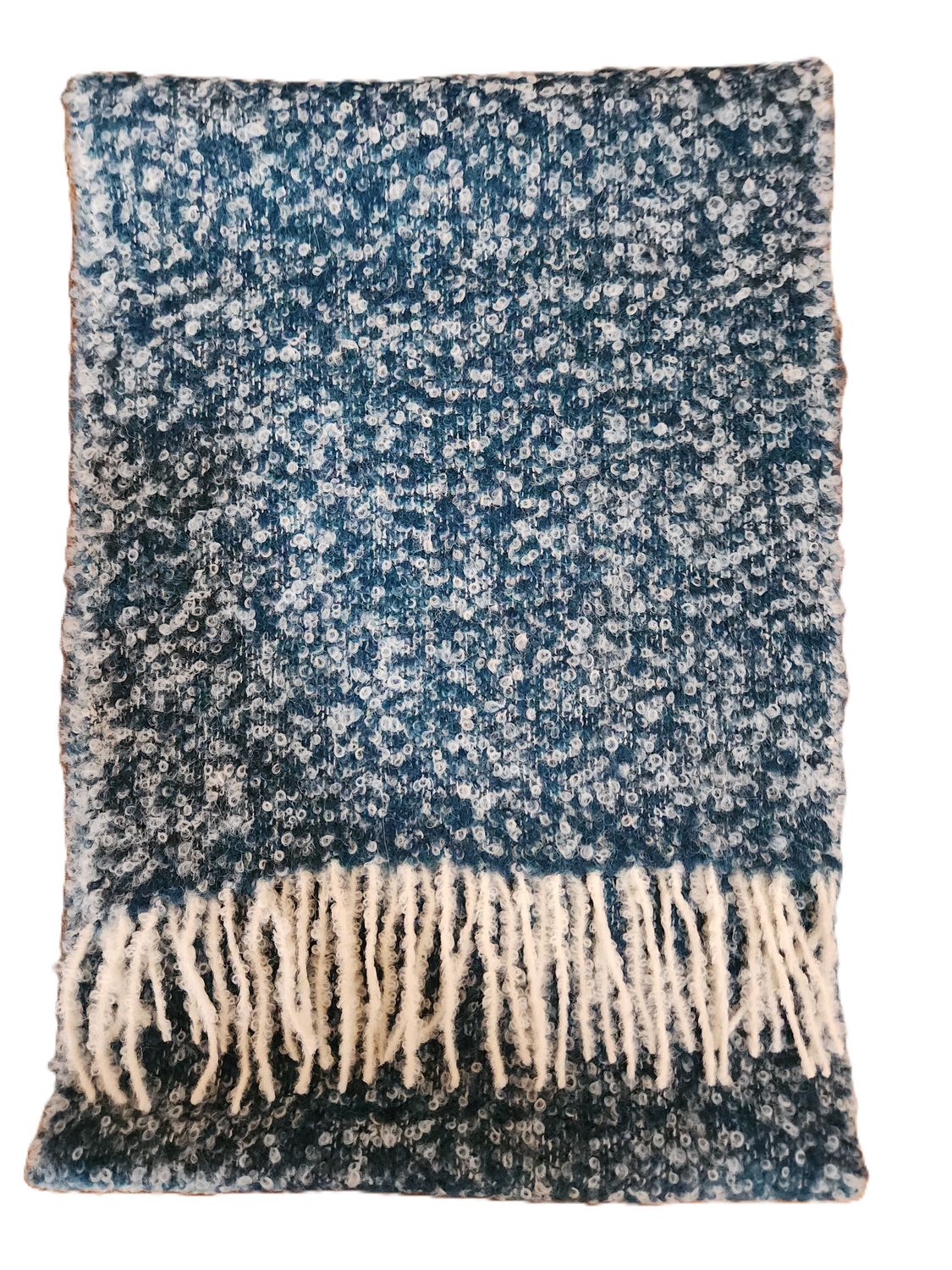 Boucle Alpaca Scarf EA, Color: Blue Melange