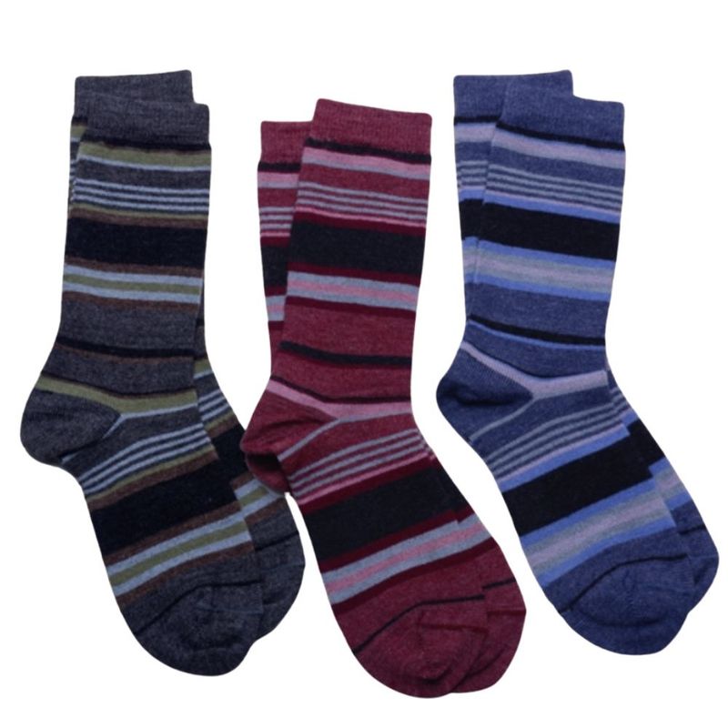 Striped Alpaca Bamboo Crew