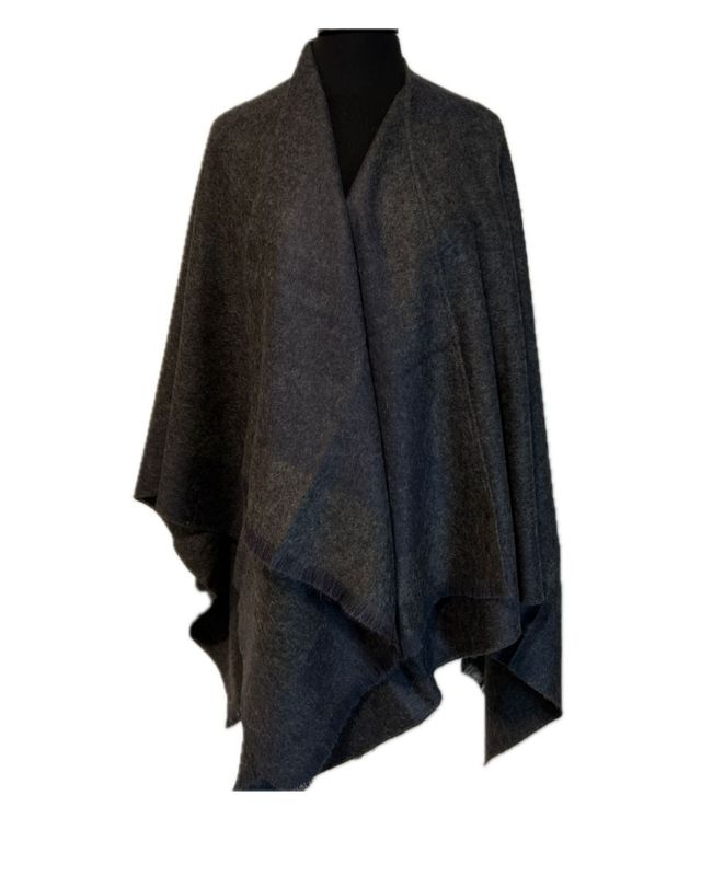Eyelet Ruana Woven Ruana