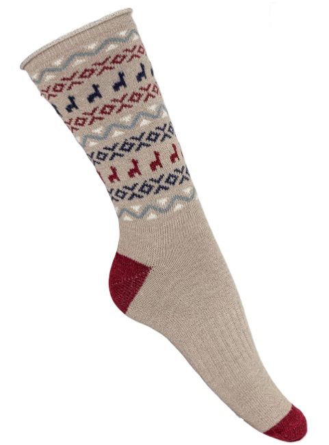 Print Crew Socks Classic Alpaca