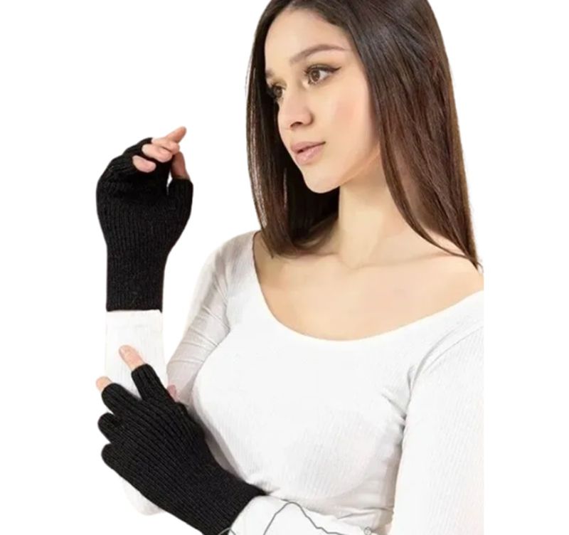Classic Half Finger Gloves Medium