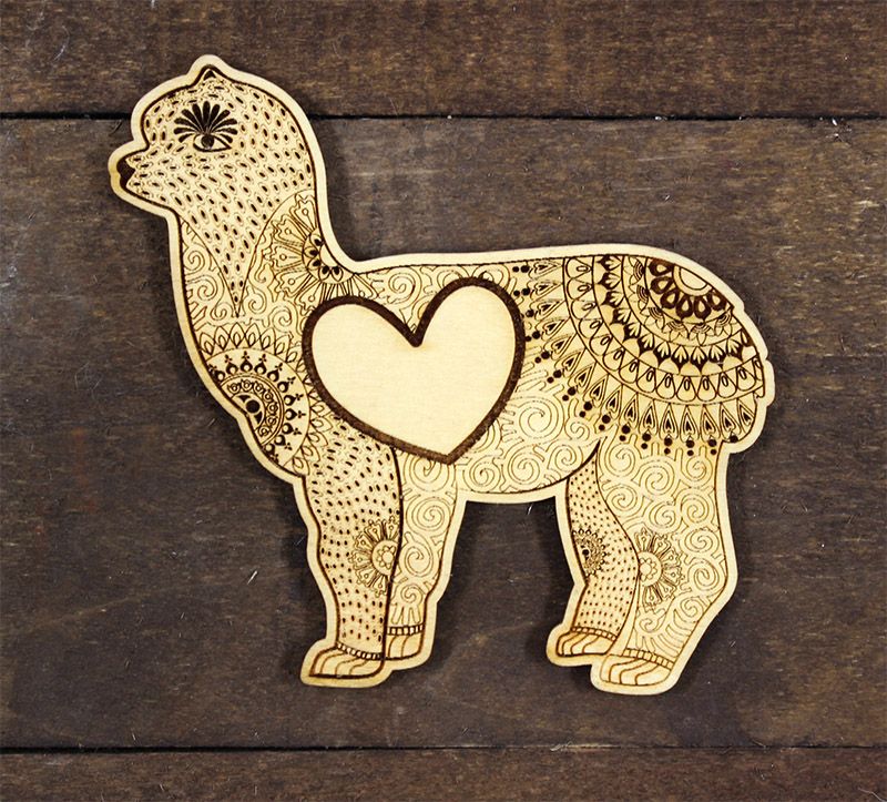 Alpaca Mandala Magnet