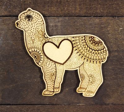 Alpaca Mandala Magnet