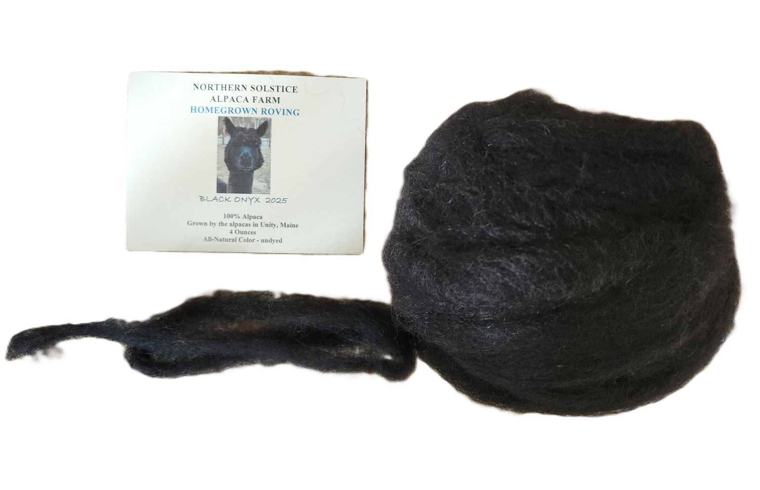 Northern Solstice Alpaca Roving 4 oz