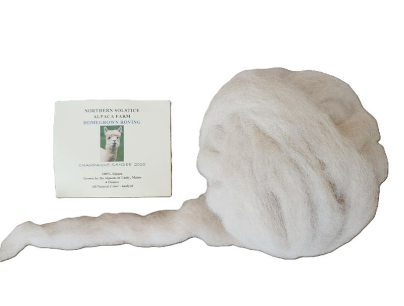 Northern Solstice Alpaca Roving 4 oz