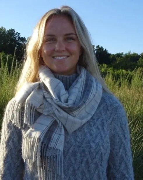 Plaid Baby Alpaca Scarf