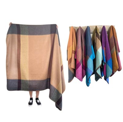Brushed Color Block Throw