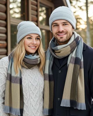 Brushed Plaid Scarf