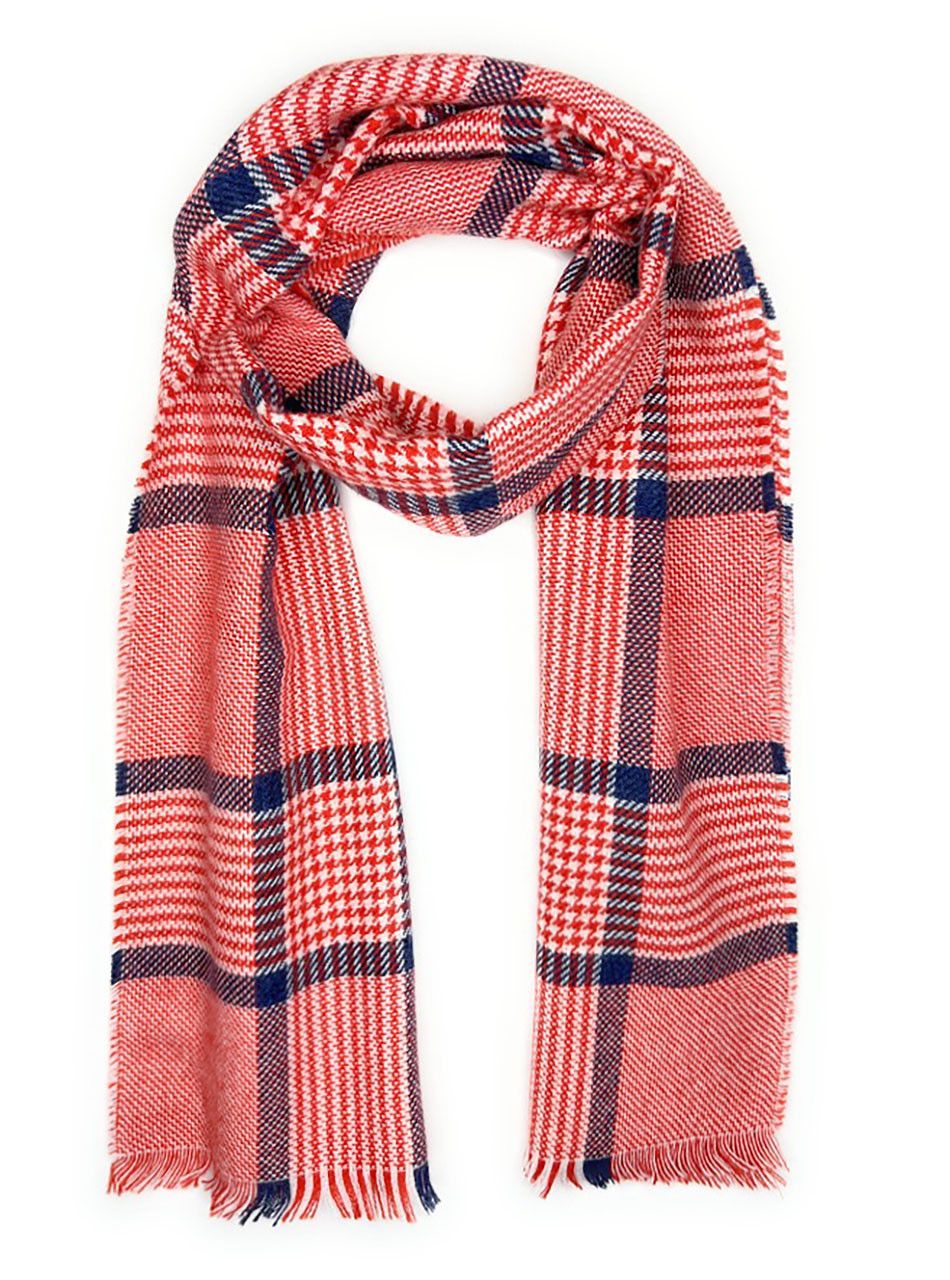 Houndstooth Plaid Scarf