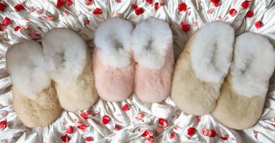 Handmade Alpaca Fur Slippers